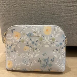 Nanette Lepore Floral Cosmetic Bag - Blue and Yellow